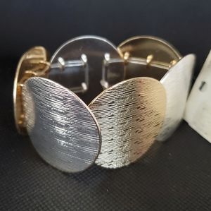 Multi Metal Stretch Bracelet